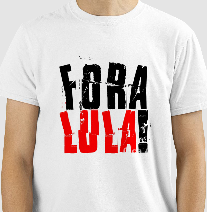 Camiseta fora Lula